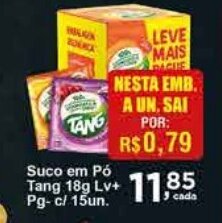 Rossi Supermercado Suco em Pó Tang 18g oferta