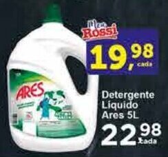 Rossi Supermercado Detergente Liquido Ares 5L oferta