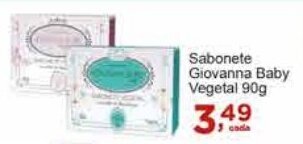 Rossi Supermercado Sabonete Giovanna Baby Vegetal 90g oferta