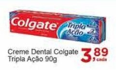 Rossi Supermercado Creme Dental Colgate Tripla Ação 90g oferta