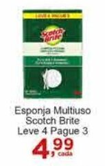 Rossi Supermercado Esponja Multiuso Scotch Brite Leve 4 Pague 3 oferta