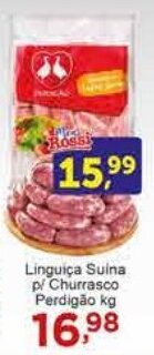 Rossi Supermercado Linguiça Suina p/ Churrasco Perdigão kg oferta