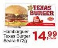 Rossi Supermercado Hambúrguer Texas Burger Seara 672g oferta