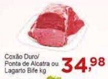 Rossi Supermercado Coxão Duro/ Ponta de Alcatra ou Lagarto Bife kg oferta