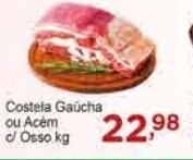 Rossi Supermercado Costela Gaúcha ou acém c/ osso kg oferta