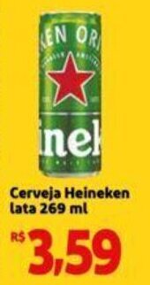 Extra Supermercado Cerveja Heineken lata 269 ml oferta