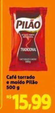 Extra Supermercado Café torrado e moído Pilão 500 g oferta