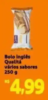 Extra Supermercado Bolo Inglês Qualitá Vários Sabores 250g oferta