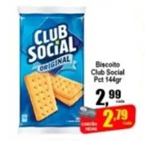 Higa's Supermercado Biscoito Club Social 144g oferta