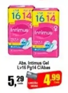Higa's Supermercado Abs. Intimus Gel Lv16 Pg14 C/Abas oferta