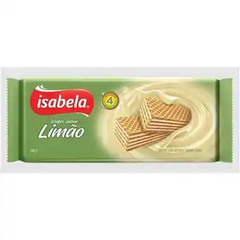 Supermercados Myatã Biscoito wafer de limão isabela 100g oferta