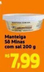 Extra Supermercado Manteiga So Minas com sal 200 g oferta