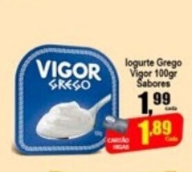 Higa's Supermercado Iogurte Grego Vigor 100g oferta