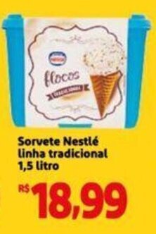 Extra Supermercado Sorvete Nestlé linha tradicional 1,5 litro oferta