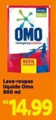Extra Supermercado Lava-roupas líquido Omo 900ml oferta