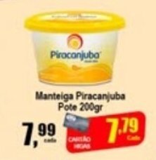 Higa's Supermercado Manteiga Piracanjuba Pote 200g oferta