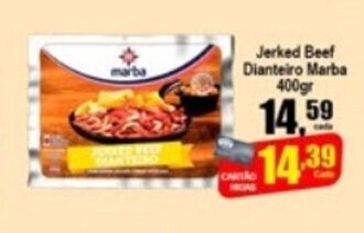 Higa's Supermercado Jerked Beef Dianteiro Marba 400g oferta