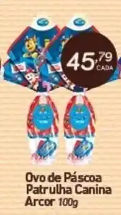 Ovo de Pascoa Patrulha Canina Arcor 100g