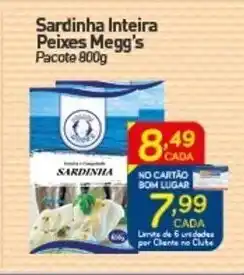 Sardinha Inteira Peixes Megg's 800g
