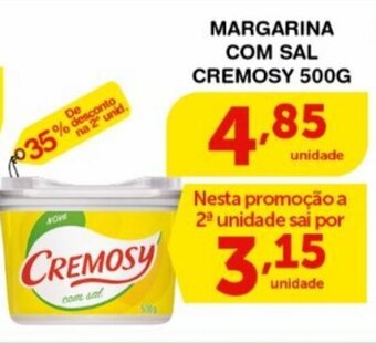 Roldão MARGARINA COM SAL CREMOSY 500G oferta