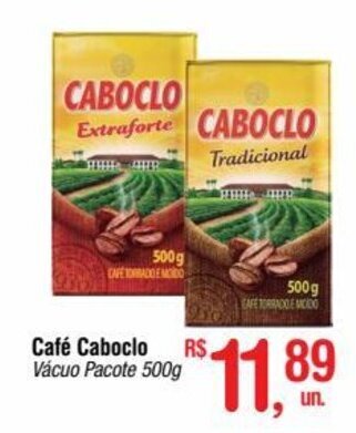 Fort Atacadista Café Caboclo Vácuo Pacote 500g oferta
