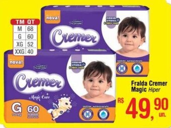 Fort Atacadista Fralda Cremer Magic Hiper oferta