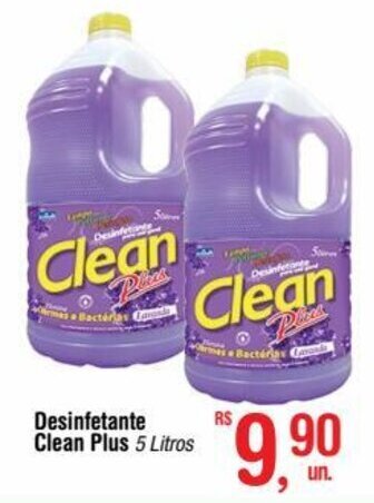 Fort Atacadista Desinfetante Clean Plus 5 Litros oferta