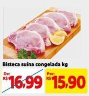 Bisteca suína congelada kg