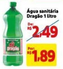 Extra Supermercado Água sanitária Dragão 1 litro oferta