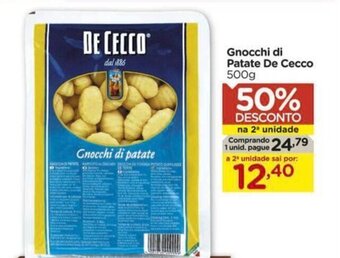 Carrefour Gnocchi di Patate De Cecco 500g oferta