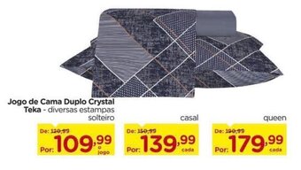 Jogo de Cama Duplo Crystal Teka-diversas estampas solteiro