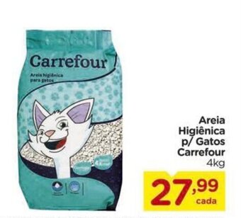 Carrefour Areia Higiênica p/ Gatos Carrefour 4kg oferta