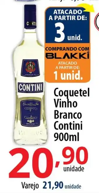 Akki Atacadista Coquetel Vinho Branco Contini 900ml oferta