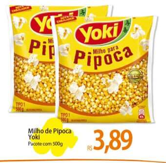 Atacadão Milho de Pipoca Yoki Pacote com 500g oferta