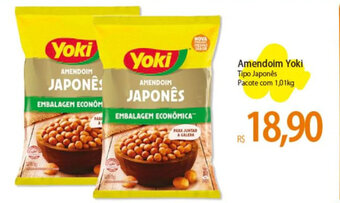 Atacadão Amendoim Yoki Tipo Japonês Pacote com 1,01kg oferta