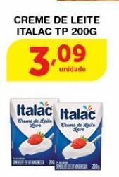 Roldão Creme de leite italac tp 200g oferta
