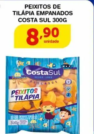 Roldão Peixitos de tilápia empanados costa sul 300g oferta