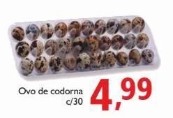 Ovo de codorna c/30