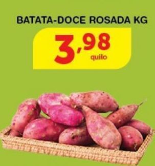 Roldão Batata doce rosada kg oferta