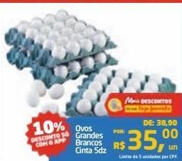 Tenda Atacado Ovos grandes brancos conta 5dz oferta