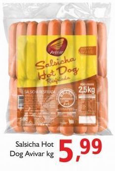 Salsicha hot dog avivar kg