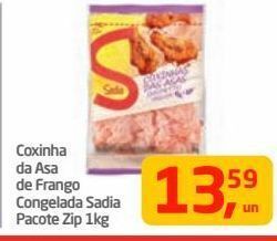 Tenda Atacado Coxinha da asa de frango congelada sadia pacote zip 1kg oferta