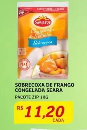 Assaí Atacadista SOBRECOXA DE FRANGO CONGELADA SEARA PACOTE ZIP 1KG oferta