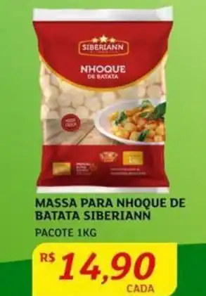 Assaí Atacadista MASSA PARA NHOQUE DE BATATA SIBERIANN PACOTE 1KG oferta