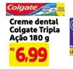 Mercado Extra Creme dental Colgate Tripla Ação 180 g oferta