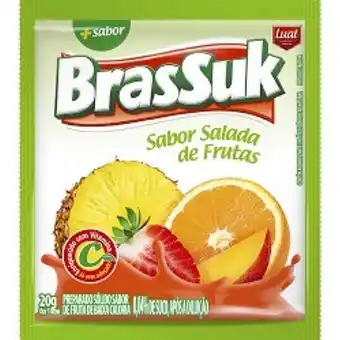 Tome Leve Refresco em pó brassuk salada de frutas sachê 20g oferta