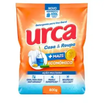 Veran Supermercados Detergente em pó urca casa e roupa sache 800g oferta