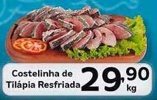 Supermercados Tauste Costelinha de Tilápia Resfriada, kg oferta