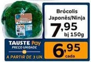 Supermercados Tauste Brócolis Japonês/Ninja bj 150g oferta