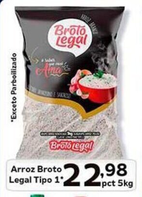 Arroz Broto Legal Tipo 1 pct 5kg